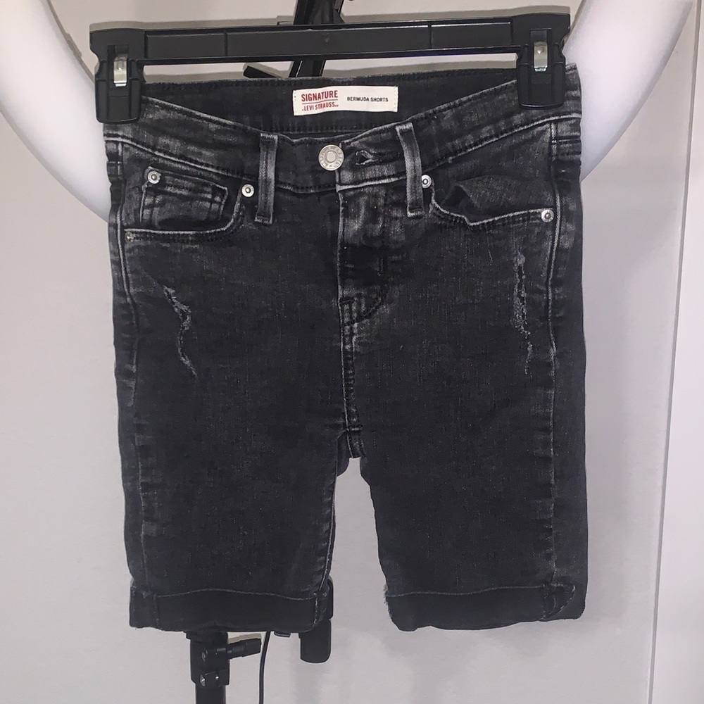 Signature by Levi Strauss Dark Denim Shorts